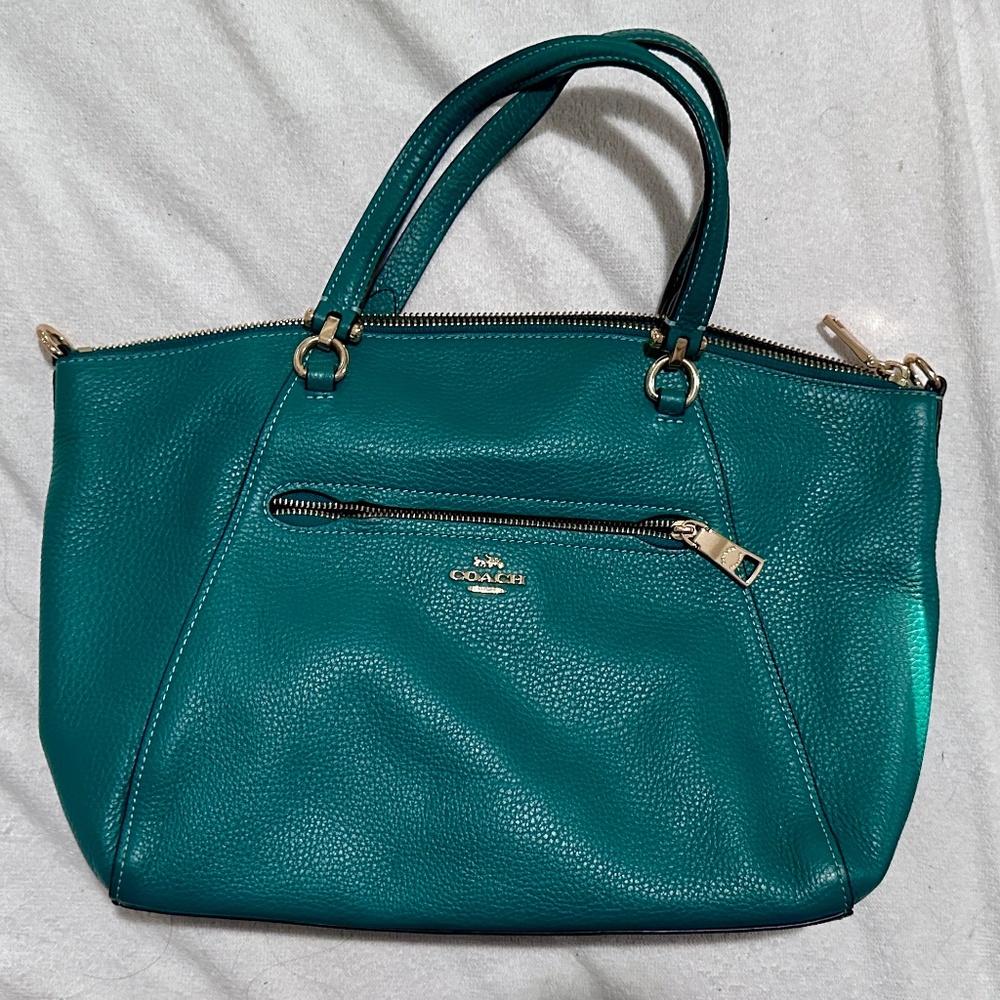 Teal Coach Carry all bag